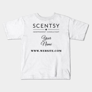 scentsy independent consultant gift ideas with custom name and website Kids T-Shirt